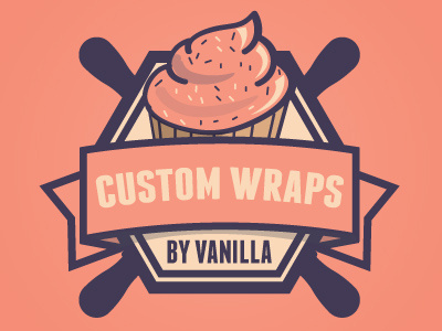 Custom wraps color cupcake cupcakes design toopers vanilla wraps