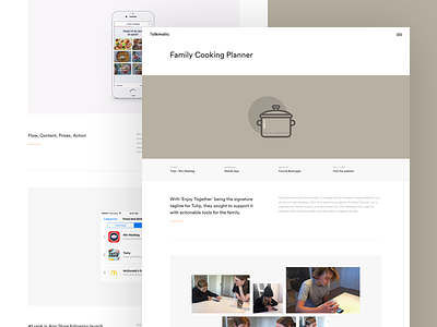Case Study - Min Maddag case study cooking design experience interface page ui user web