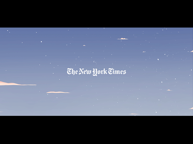 New York Times - Tilte animation architecture birds building gif illustration motion motion design new york new york city new york times snow
