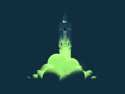 Take off - Spaceship animation fusee grain illustration rocket smoke space spaceship take off