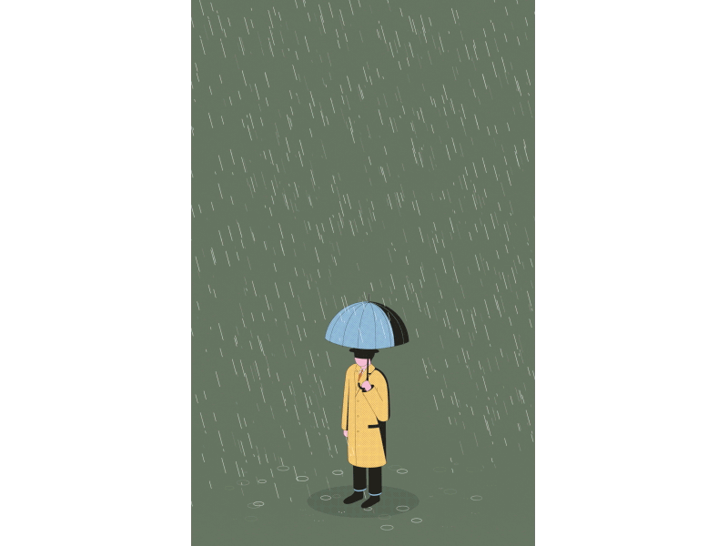 Life in Vertical The umbrella by Parallel Studio on Dribbble
