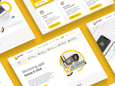 Sense Monitoring branding identity webdesign website design