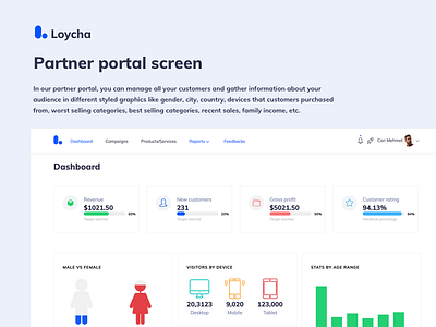 Loycha Partner Portal Screen