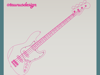 Realistic Graphic Art of my Fender Jazz Bass bass bassguitar digitalart fender graphic design graphicart illustration vector