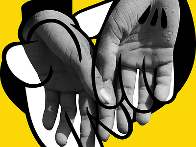 Immigrant Mickey Hands for Graphic Design Festival Breda design graphic design illustration poster poster design posters