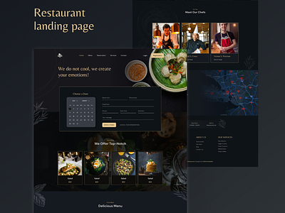 Restaurant landing page