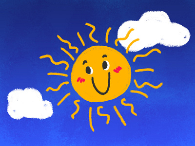 Good Morning! cute doodle good morning illustration sun