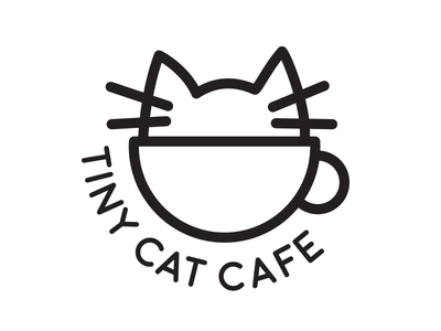 Tiny Cat  Cafe  Logo  by Emi Bee Dribbble