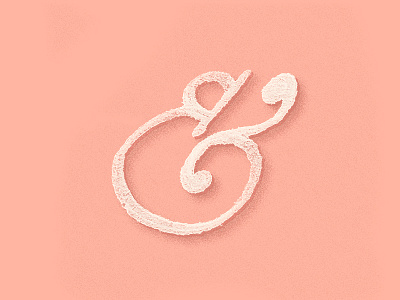Ampersand ampersand and hand lettering ink typography