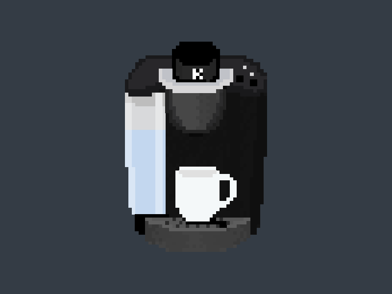 Pixel Keurig 8-bit 8bit animation caffeine coffee motion graphics pixel