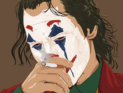 Vector Art Joker illustration portrait vector vector portrait