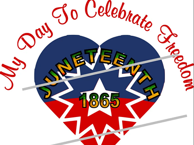 Juneteenth my day to celebrate freedom" Let Freedom Ring" Png