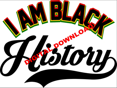 I Am Black History Swoosh Style, Layered Black History Month SVG