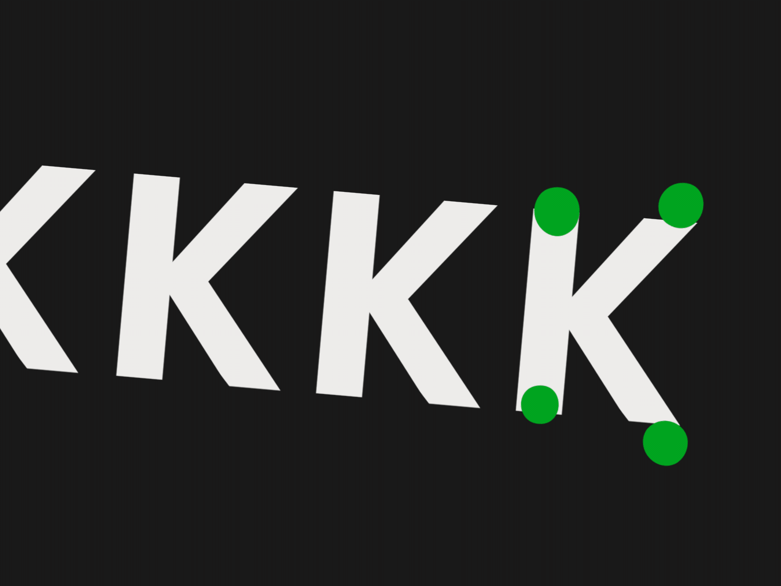 K - 11/36 36daysoftype after effects animated animography font kinetic loop motion typeface typography