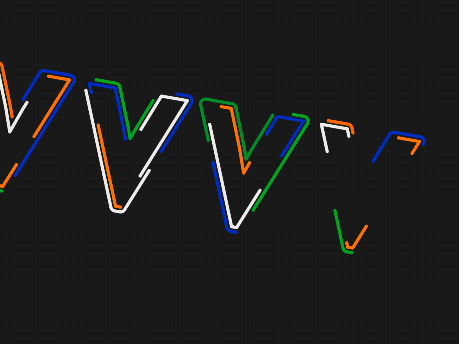 V - 22/36 36daysoftype after effects animated animography font loop monoline motion type typeface typography