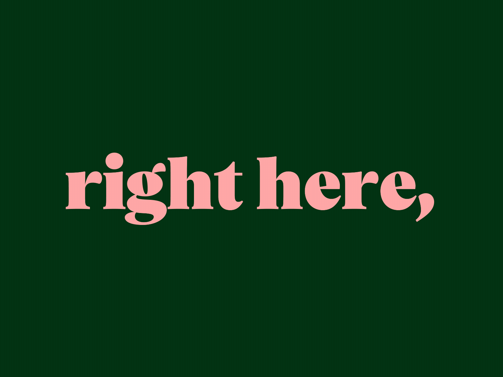 Right here, right now! after effects animated animography font gif kinetic loop typeface typography