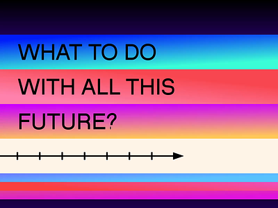 What to do with all this future? after effects animated animography font kinetic loop motion type typeface typography