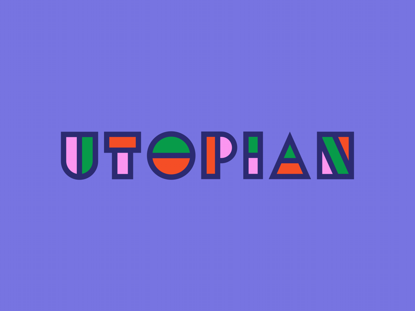 Utopian - Animated Typeface after effects animated animography font kinetic loop motion type typeface typography