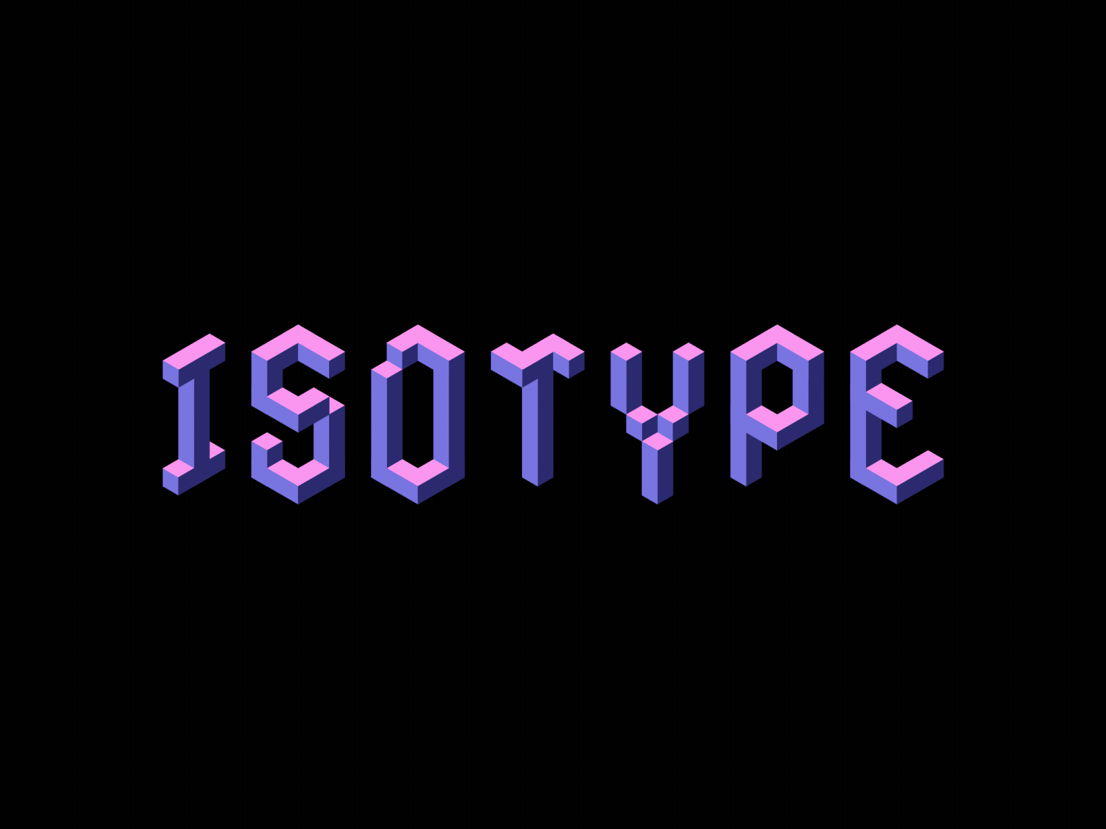 Isotype - Animated Typeface after effects animated animography font kinetic loop motion type typeface typography