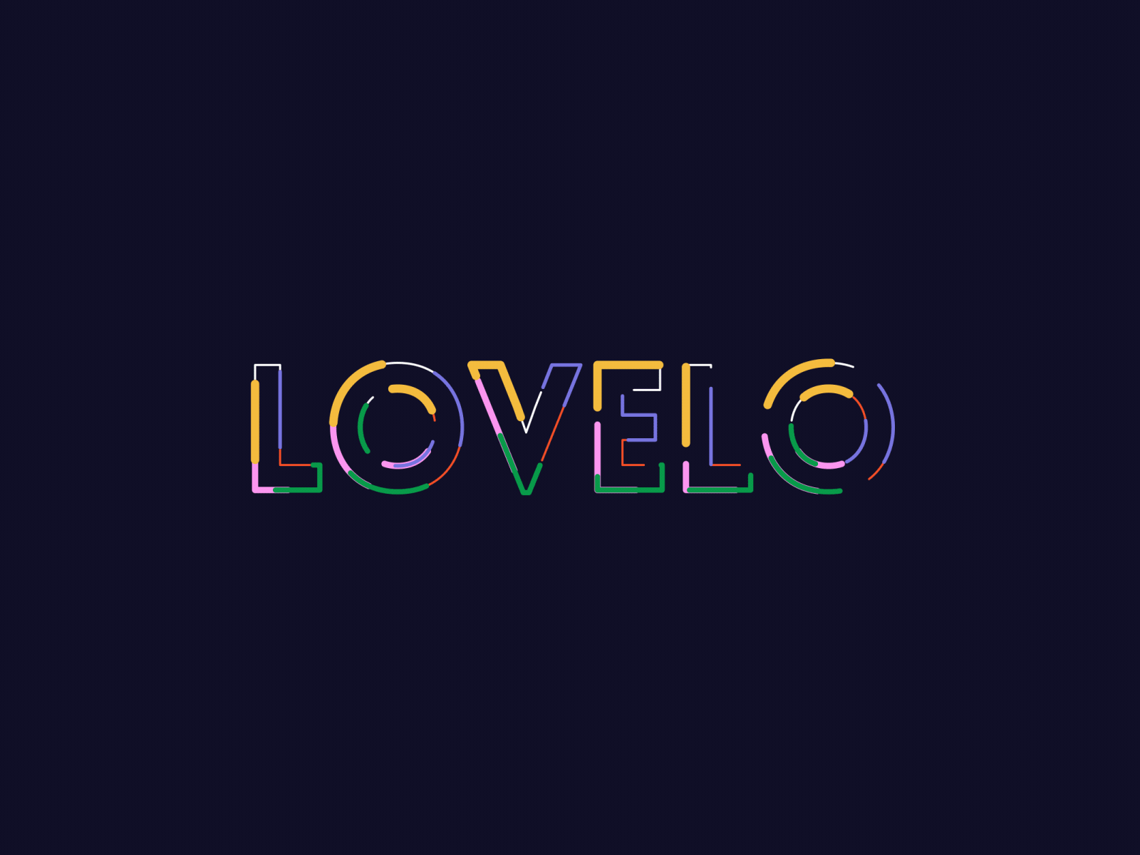 Lovelo - Animated Typeface after effects animated animography font kinetic loop motion type typeface typography