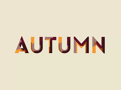 Autumn colors after effects animated animography autumn fall fall colors font kinetic motion type typeface typography