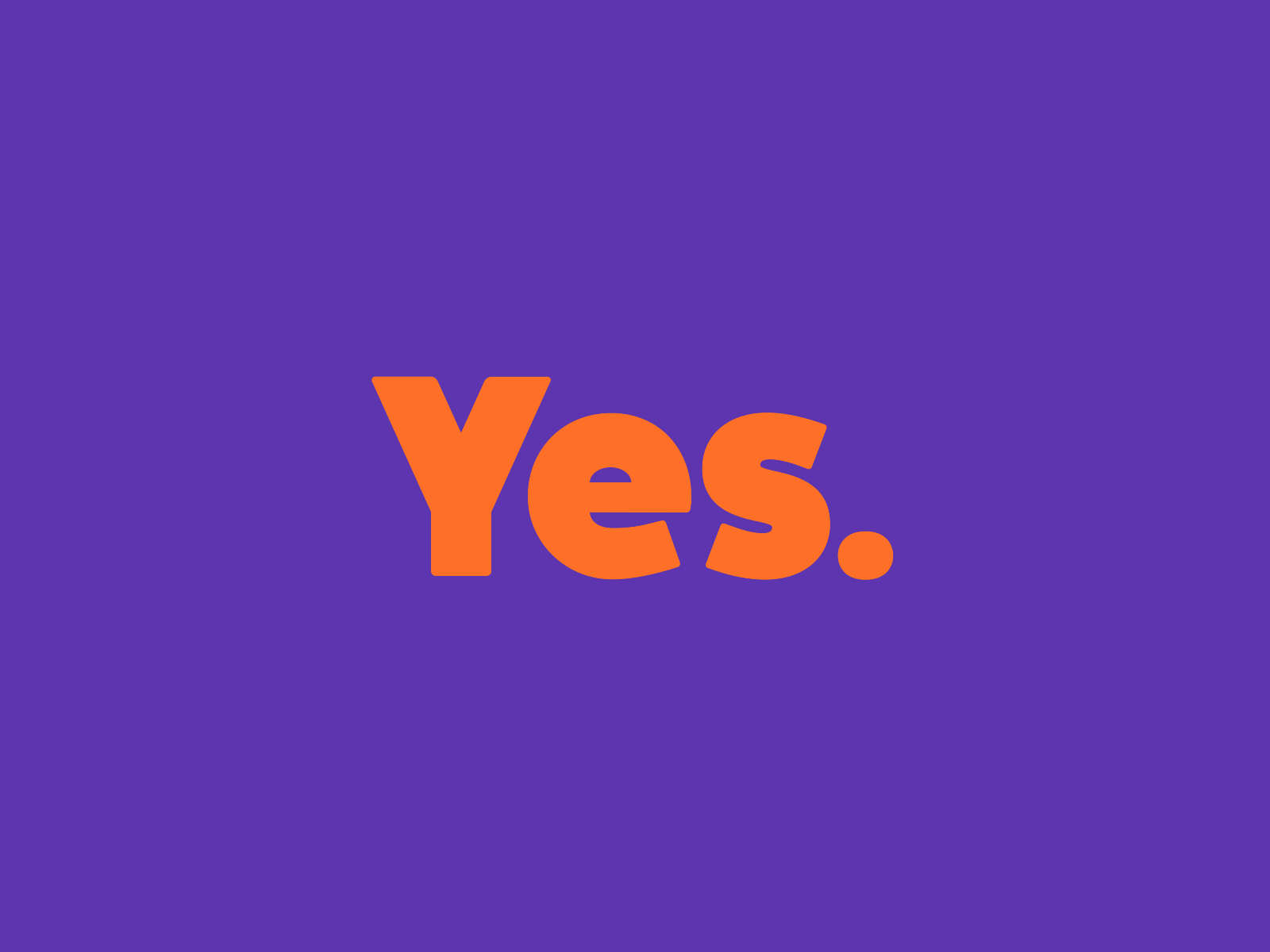 Yes. Uh huh. Sure. Why not? Of course! OK. after effects animated animography font gif kinetic motion type typeface typography