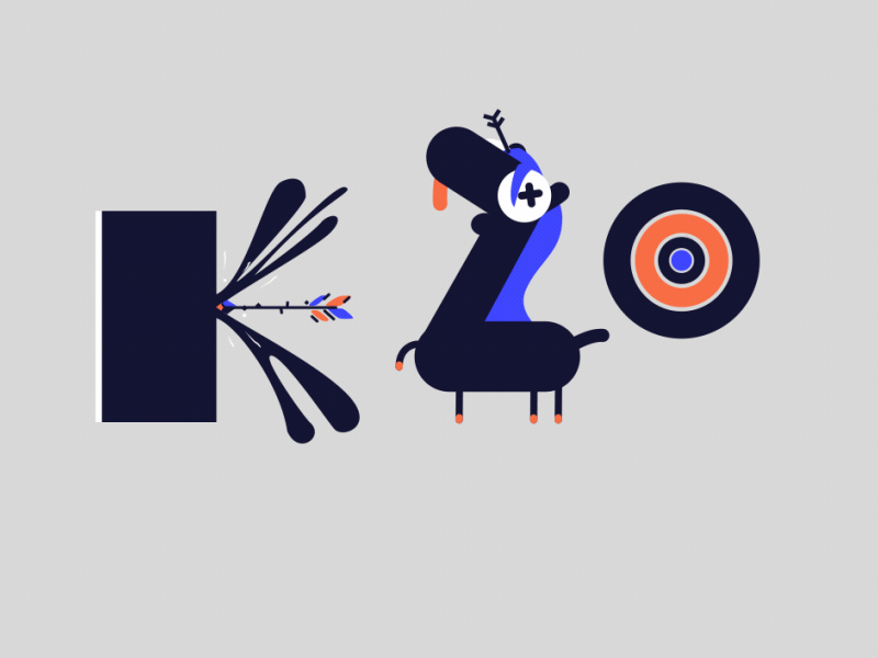 Mobilo Animated - Arrows after effects animated animography archery arrow collaboration freebee gif mobilo typeface typography