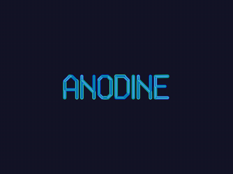 Anodine - Minimal Vs. Elaborate after effects animated animography anodine font typeface typography