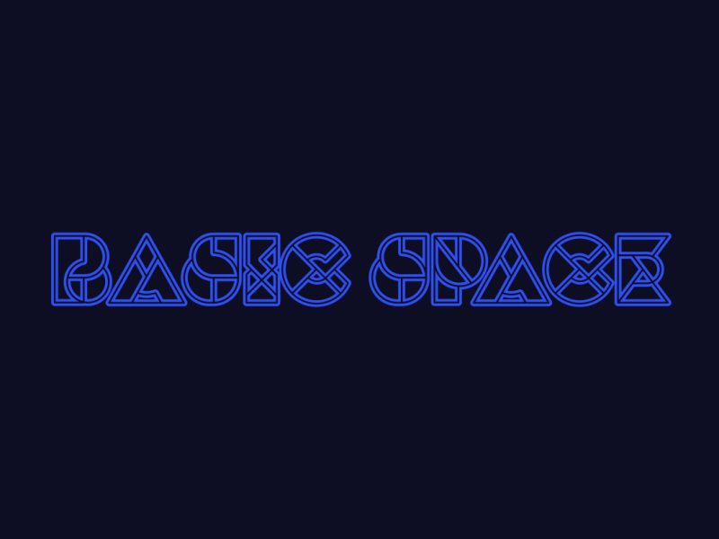 Basic Space - Minimal Vs. Elaborate after effects animated animography font typeface typography