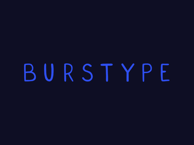 Burstype - Minimal Vs. Elaborate after effects animated animography burstype font typeface typography