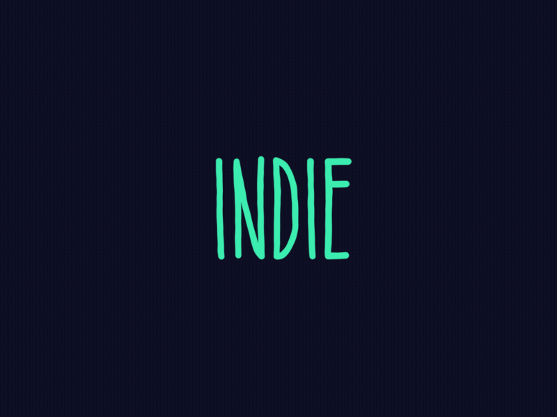 Indie - Minimal Vs. Elaborate after effects animated animography font indie minimal typeface typography