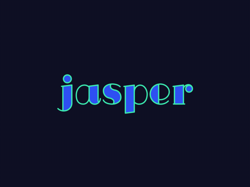 Jasper - Minimal Vs. Elaborate after effects animated animography font jasper minimal typeface typography