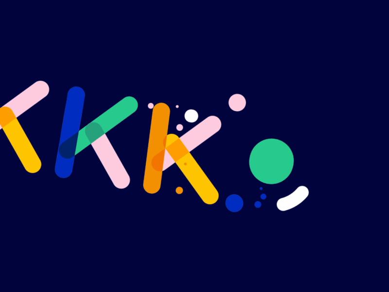 11 / 36 Days of Type. 36days k 36daysoftype after effects animated font loop multicolore type typeface typography