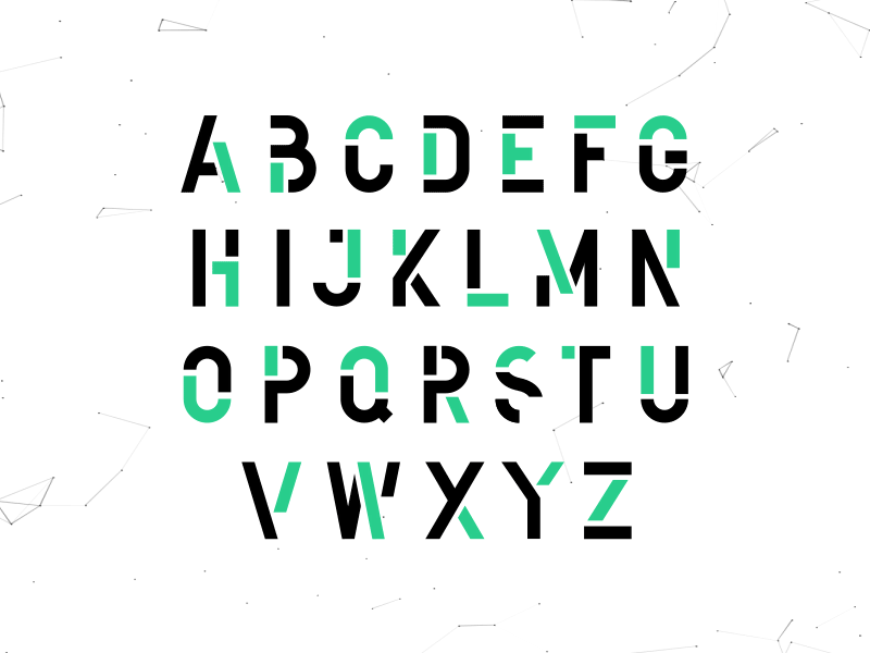 Hypernova - Animated Typeface after effects animation animography motion sans serif type typeface typography