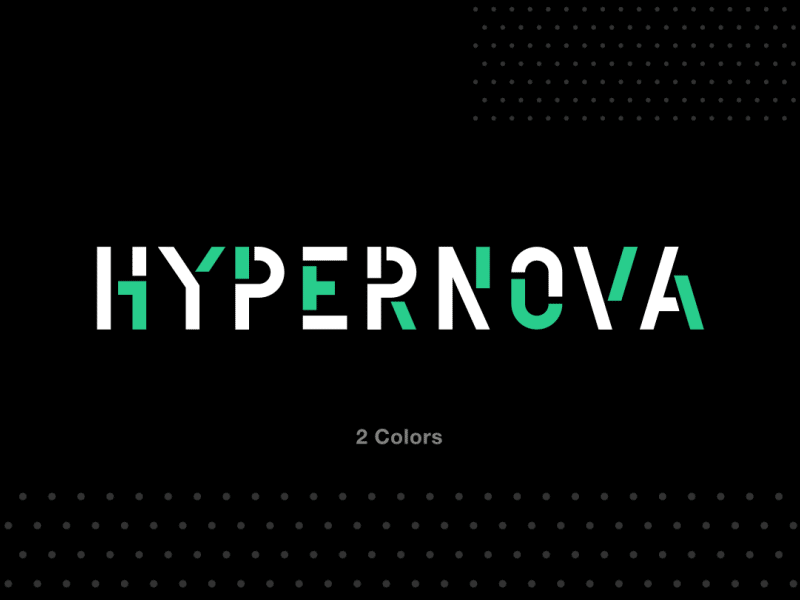 Hypernova - Animated Typeface after effects animated animography font motion typeface typography