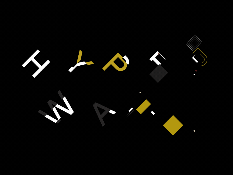 Zercon - Hyper Warp font glitch zercon animography typography typeface motion animation type after effects