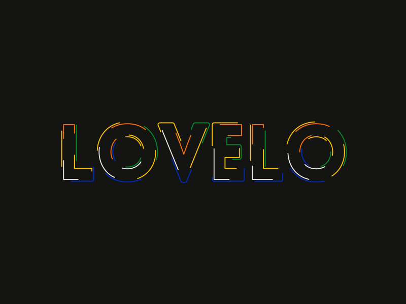 Lovelo after effects animated animation animography font loop lovelo motion type typeface typography
