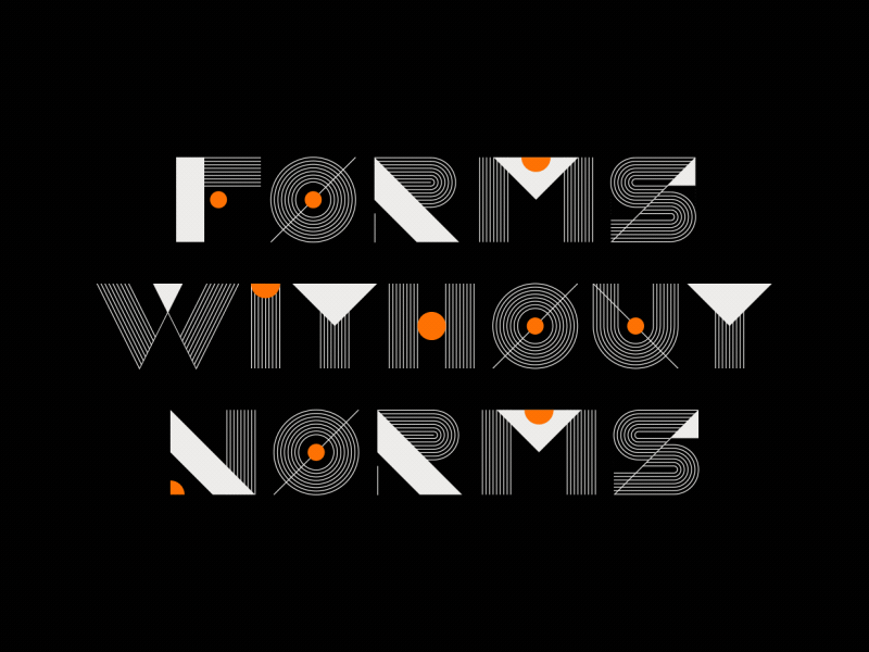 Forms without norms after effects animated animation animography font gif loop moshun motion type typeface typography