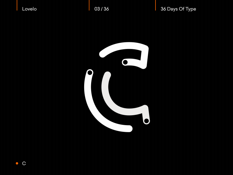 Day 03/36 - C 36days c 36daysoftype after effects animated animography font gif kinetic loop motion type typeface typography