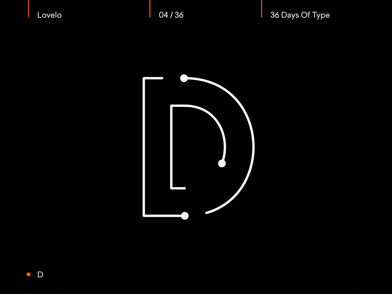 Day 04/36 - D 36days d 36daysoftype after effects animated animography font gif kinetic loop motion type typeface typography