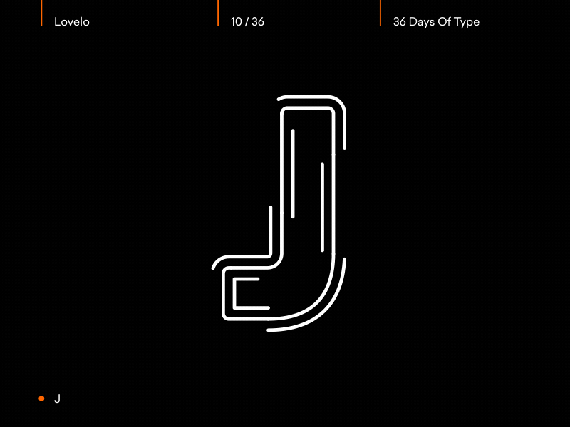 Day 10/36 - J 36days j 36daysoftype after effects animated animation animography font gif kinetic loop lovelo motion type typeface typography