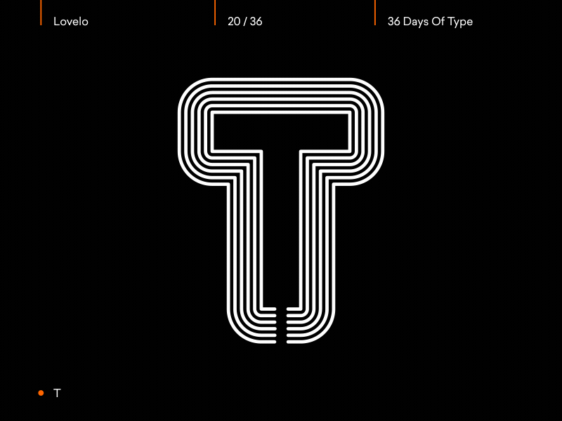Day 20/36 - T 36daysoftype after effects animated animation animography font gif kinetic loop lovelo motion type typeface typography
