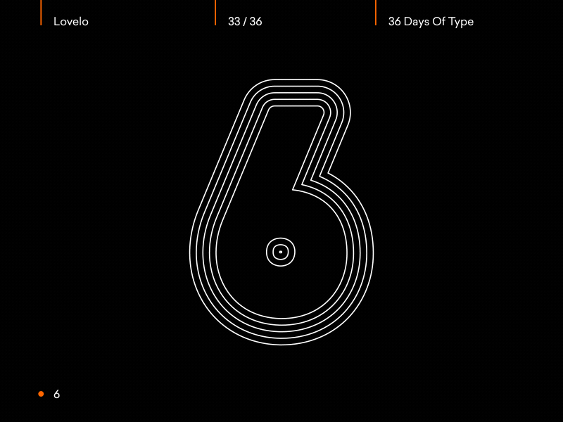 Day 33/36 - 6 36daysoftype after effects animated animation animography font gif kinetic loop lovelo motion type typeface typography