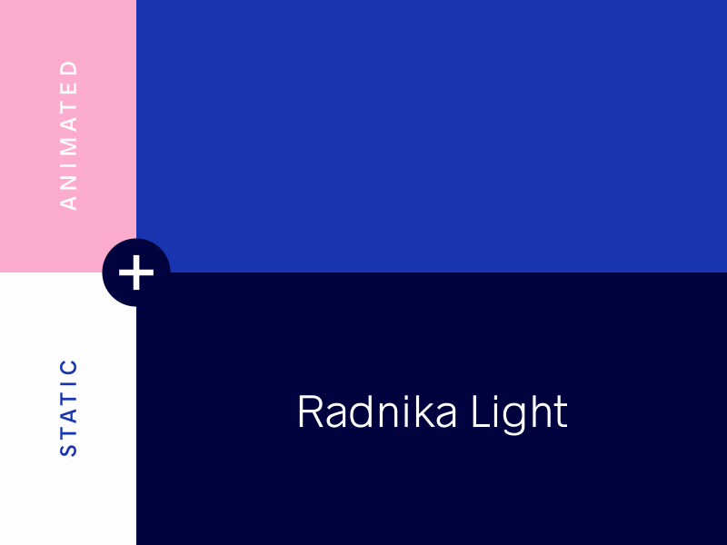 Radnika - Animated Typeface after effects animated animation animography font gif kinetic loop motion type typeface typography