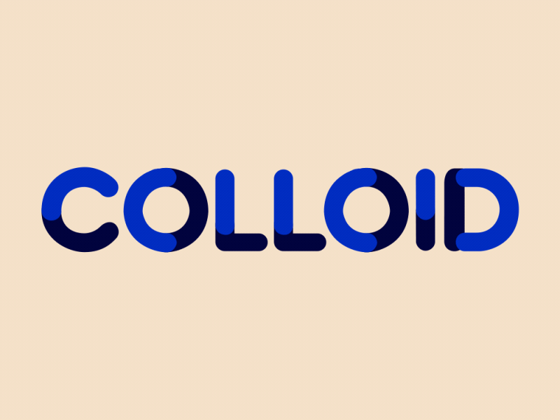 Colloid - Animated Typeface after effects animated animation animography cell animation font frame by frame gif liquid loop motion type typeface typography