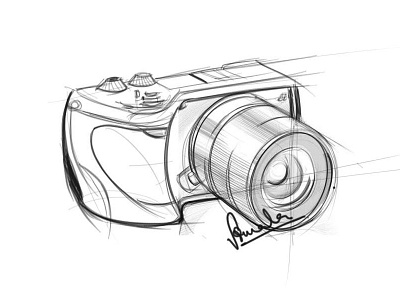 Sketches camera product sketch