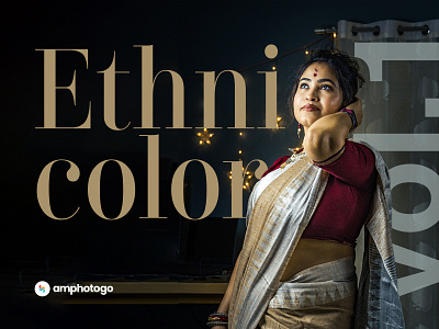 The Ethnicolor | Indian Traditional Saree Look advertise amphotogo ethnic fashion graphic design home decor indian saree photography portrait portraitphotography traditional woman in saree