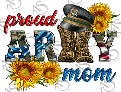 Western Proud Army Mom With Military Boots And Hat Png Sublimati 3d animation app branding design graphic design illustration logo motion graphics ui vector
