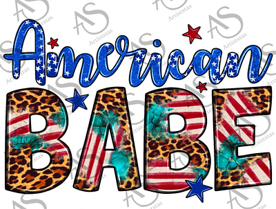 American Babe Png Sublimation Design, 4th of July PNG File 3d animation app branding design graphic design illustration logo motion graphics ui vector