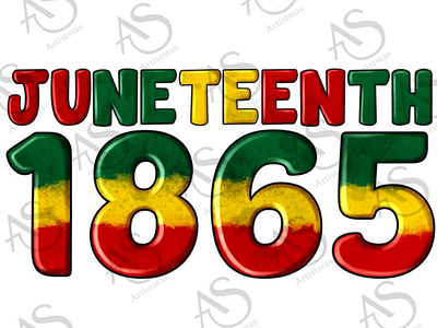 Juneteenth 1865 Png Sublimation Design